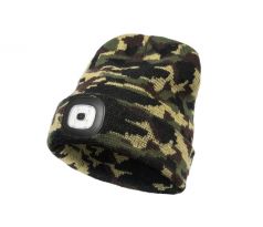 Zimná čiapka Delphin CamouLED nabijateľná cez USB