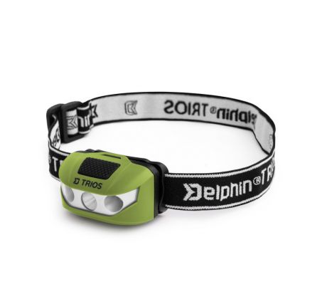 Čelová lampa Delphin TRIOS