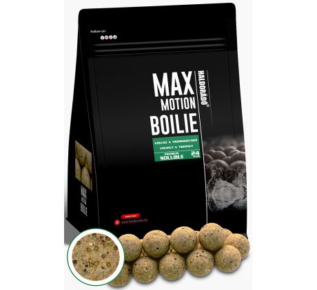 HALDORÁDÓ MAX MOTION Boilie Premium Soluble 24 mm - Kokos Tigrí orech