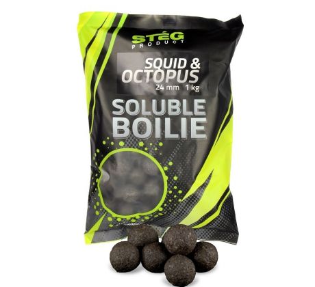 Stég Boilies Rozpustné 24mm - Squid-Octopus
