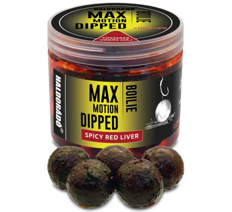 Boilie MAX Motion DIPPED - Spicy Red Liver