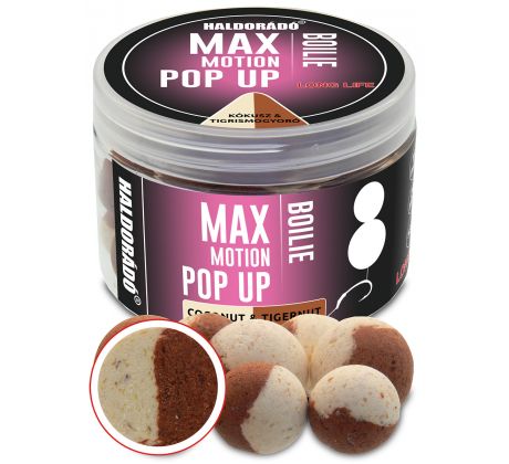 Haldorádó MAX Motion POP UP boilie - Kokos TigrýOrech