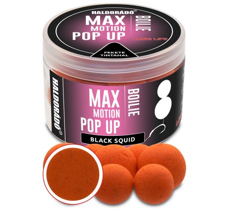 Haldorádó MAX Motion POP UP boilie - Blach Squid