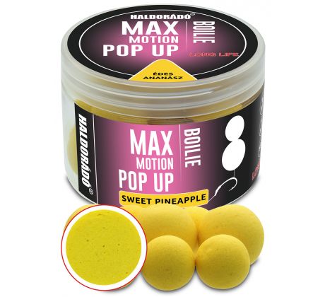 Haldorádó MAX Motion POP UP boilie - Sladký Ananás