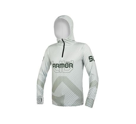 Tričko s kapucňou Delphin UV ARMOR 50+ Olive