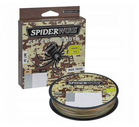 SPIDERWIRE STEALTH SMOOTH x8 - kamufláž