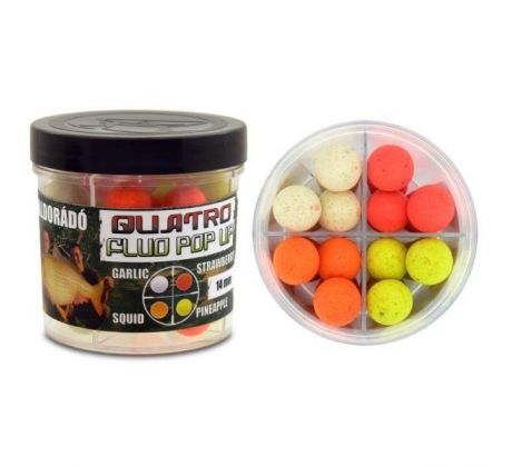 HALDORADO Quatro Fluo Pop Up Boilies 14mm (50g)