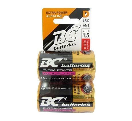 BC bateria alkalická LR20 1,5V