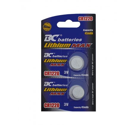 Lítiová gombíková 3V batéria BC batteries CR 1220