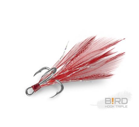 Delphin B!RD Hook TRIPLE / 3ks - červené