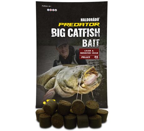 Haldorádó Catfish Bait Pellet 24 mm - Liver & Monster Crab 1 kg