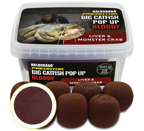 Haldorado Catfish Pop Up Bloody - Liver & Monster Crab