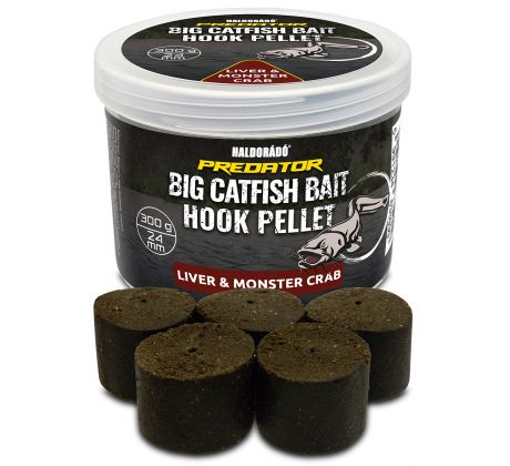 Haldorado Catfish Bait Hook Pellet 24 mm - Liver & Monster Crab
