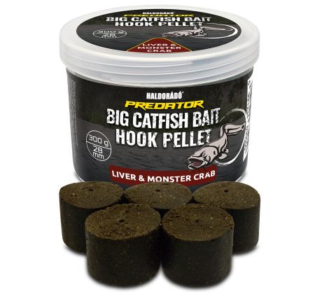 Haldorado Catfish Bait Hook Pellet 28 mm - Liver & Monster Crab