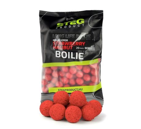 Stég Long Life Boilie 20mm 800g Strawberry-Halibut