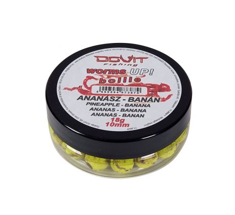 Boilie DOVIT WormsUp! 10mm AnanásBanán