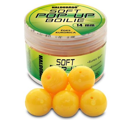 HALDORADO Super Soft Pop Up Boilie 14 mm - Sladká kukurica