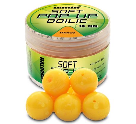 HALDORADO Super Soft Pop Up Boilie 14 mm - Mango