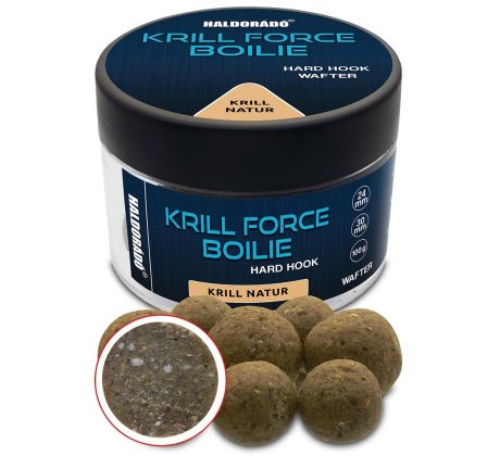 Haldorado KRILL FORCE Boilie Hard Hook Wafter 24, 30 mm - natur