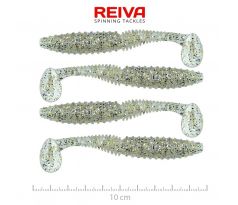 Zander Power Shad 10cm 4ks/bal. (Salt and Pepper)
