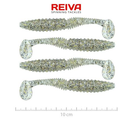 Zander Power Shad 10cm 4ks/bal. (Salt and Pepper)