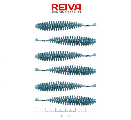 Tiny Worm 6cm 6ks/bal (Blue Shiner)