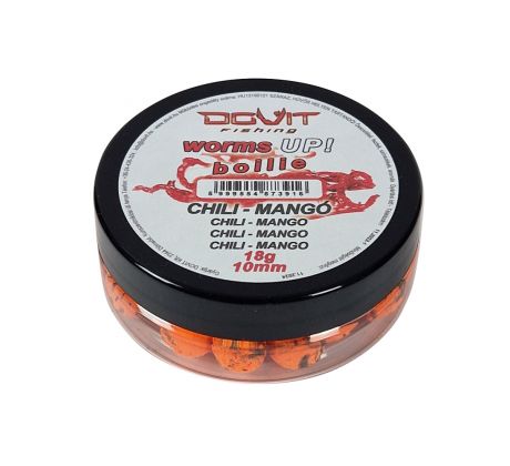 Boilie DOVIT WormsUp! 10mm ChiliMango