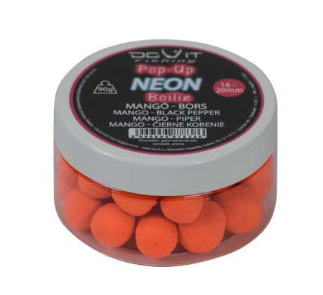 Dovit Pop-Up Neon Boilie 16-20mm - Mango-ČierneKorenie
