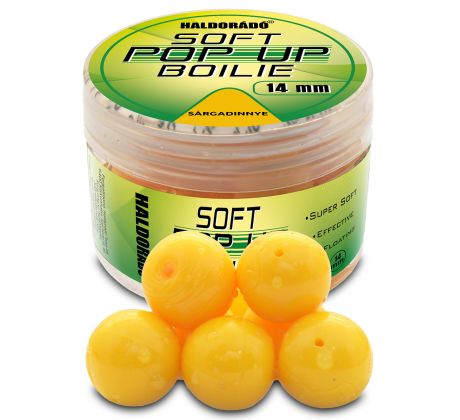 HALDORADO Super Soft Pop Up Boilie 14 mm - Žltý melón