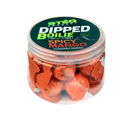 Stég Dipped boilie 100g 20mm Spicy Mango