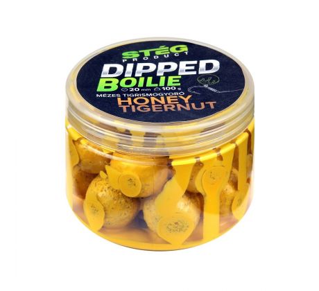 Stég Dipped boilie 100g 20 mm Honey-Tigernut