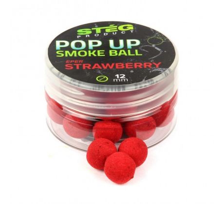 Stég PopUp Smoke Ball 12mm Strawberry