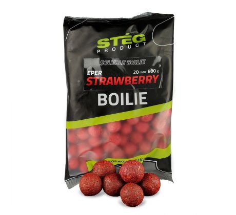 Stég Soluble Boilie 20mm 800g Strawberry
