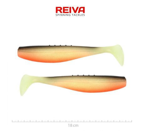Flat Minnow shad 18cm 2ks/bal. (UV Roach)